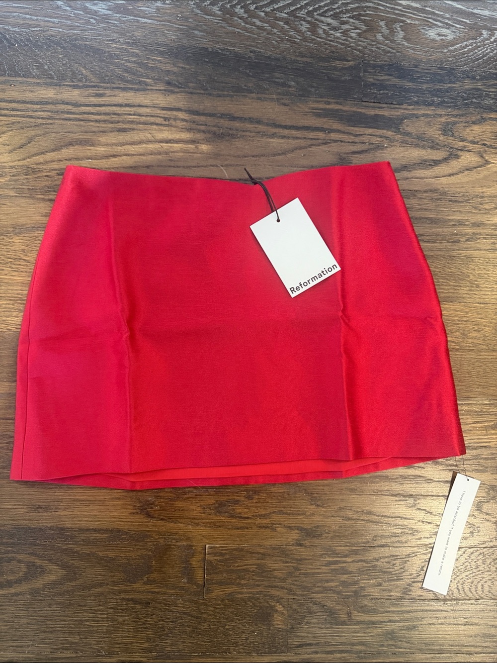 Reformation Carla Low Waist Skirt Red - Size 0